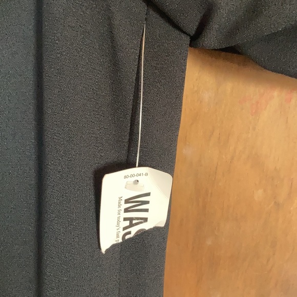 Vintage Worthington woman lined black dress w shoulder pads 22WP - Picture 7 of 11